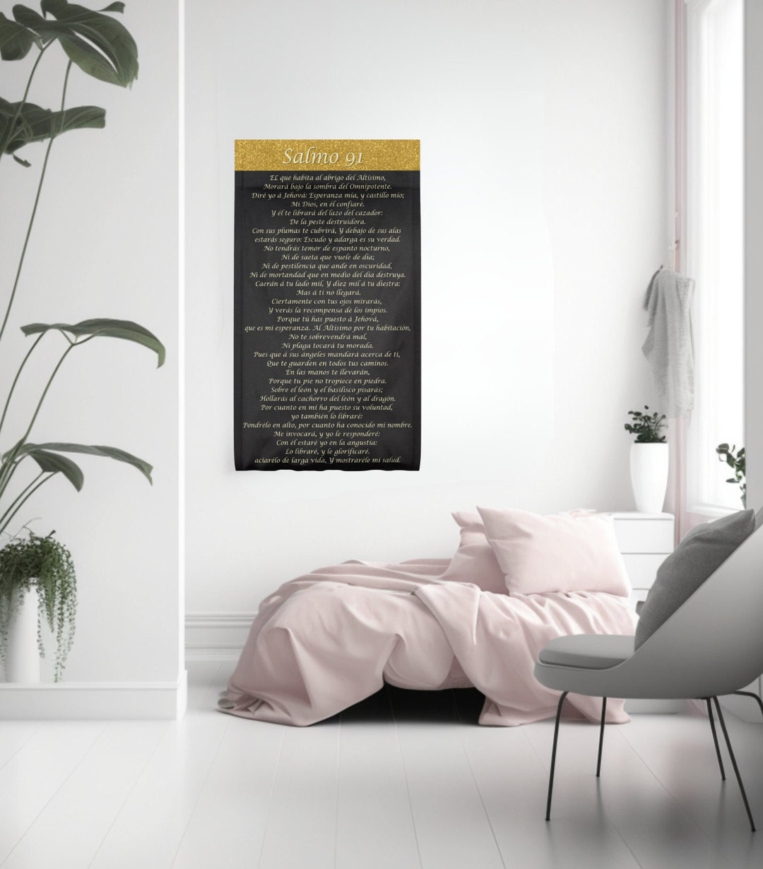Salmo 91 En Español Salmo 91 Wall Art Cuadros Cristianos Para Pared En Español Christian Wall