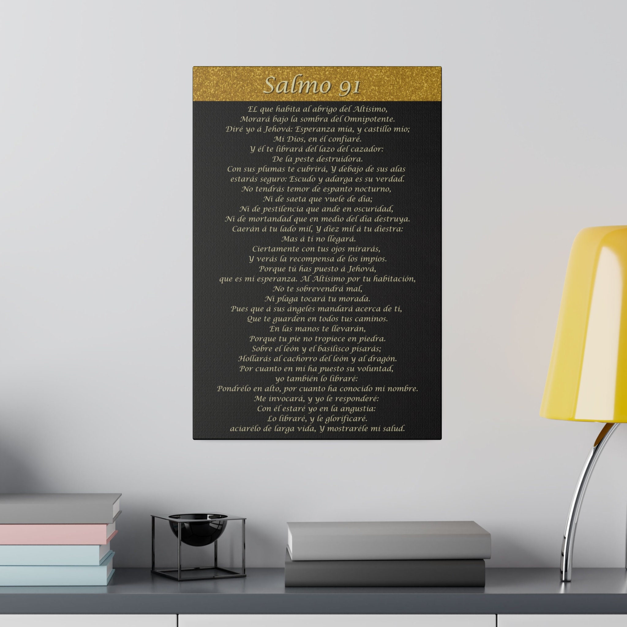 Salmo 91 En Español Salmo 91 Wall Art Cuadros Cristianos Para Pared En