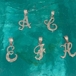 Hawaiian initial pendant