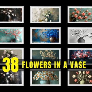 SAMSUNG frame Tv ART - 38 Flowers in a Vase Bundle