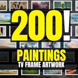 Samsung The Frame TV - 200! Painting Bundle