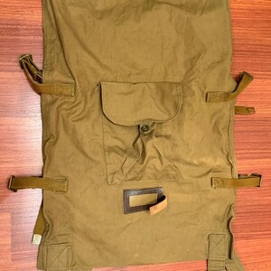 Stor vintage duffelväska "Veshmeshok" soldat sovjetisk period Original