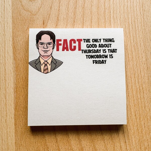 Custom Post-it, Thursday Fact, 50 pages