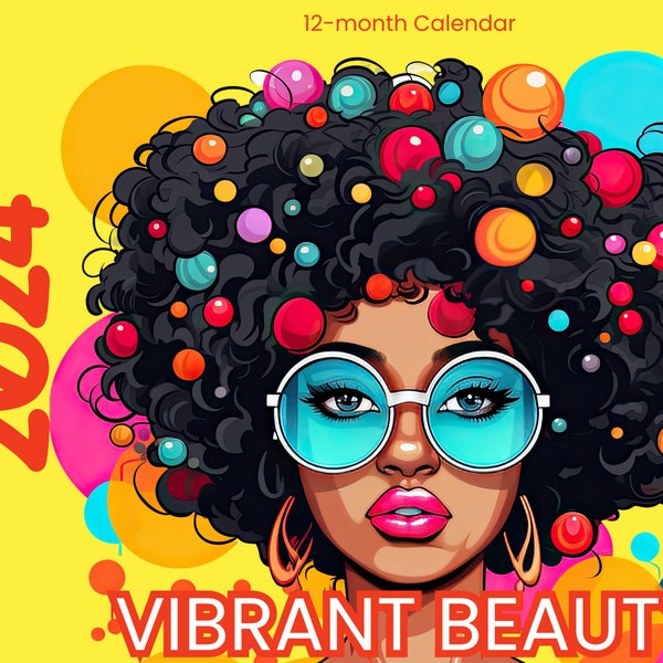 2024 Black Art Calendar Etsy