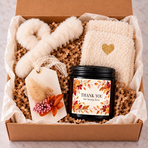 Personalized Gift Box for Her, Cozy Self Care Gift Basket, Birthday Gift for Women, Candle and Mug Gift Set, Choose Your Gift Box