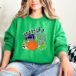Vibrant Wander Tees Unisex St Patricks Day Shirt Basketball Shirt Basketball St Patricks Shirt Irish Shirt Basketball Mom Irish Field Goals