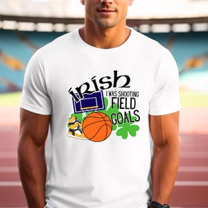 Vibrant Wander Tees Unisex St Patricks Day Shirt Basketball Shirt Basketball St Patricks Shirt Irish Shirt Basketball Mom Irish Field Goals