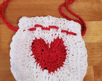 Heart Drawstring Pouch
