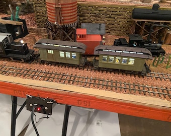 On30 Shorty combine / passenger car kit 1 Coach, 1 Baggage and 1 Combine Car
