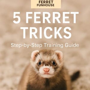 Insegna al tuo furetto 5 trucchi divertenti – Guida stampabile all&#39;addestramento del furetto in PDF – Arricchimento per piccoli animali, rinforzo positivo, download immediato