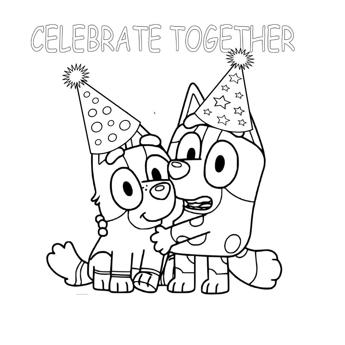 Digital Bluey Birthday Coloring - Il Fullxfull.5661737880 2otc 