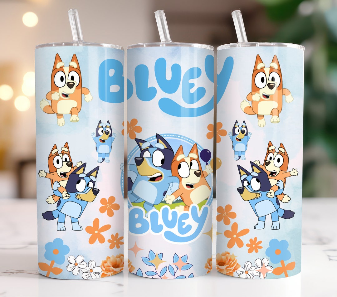 Bluey Tumbler Wrap, 20oz Skinny Tumbler Wrap, 20 Oz Tumbler Png ...