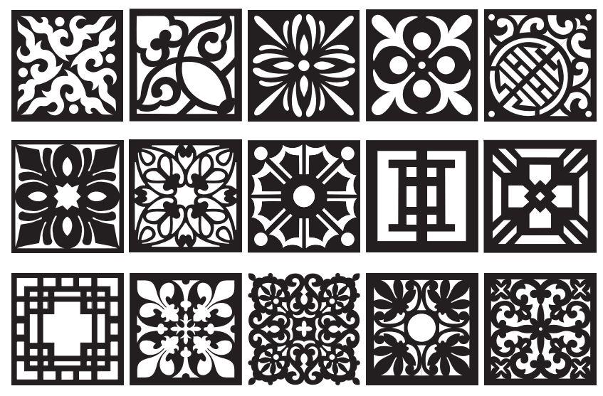 Laser Engraving Scroll Work Design – Customizable PDF File | Decorative ...
