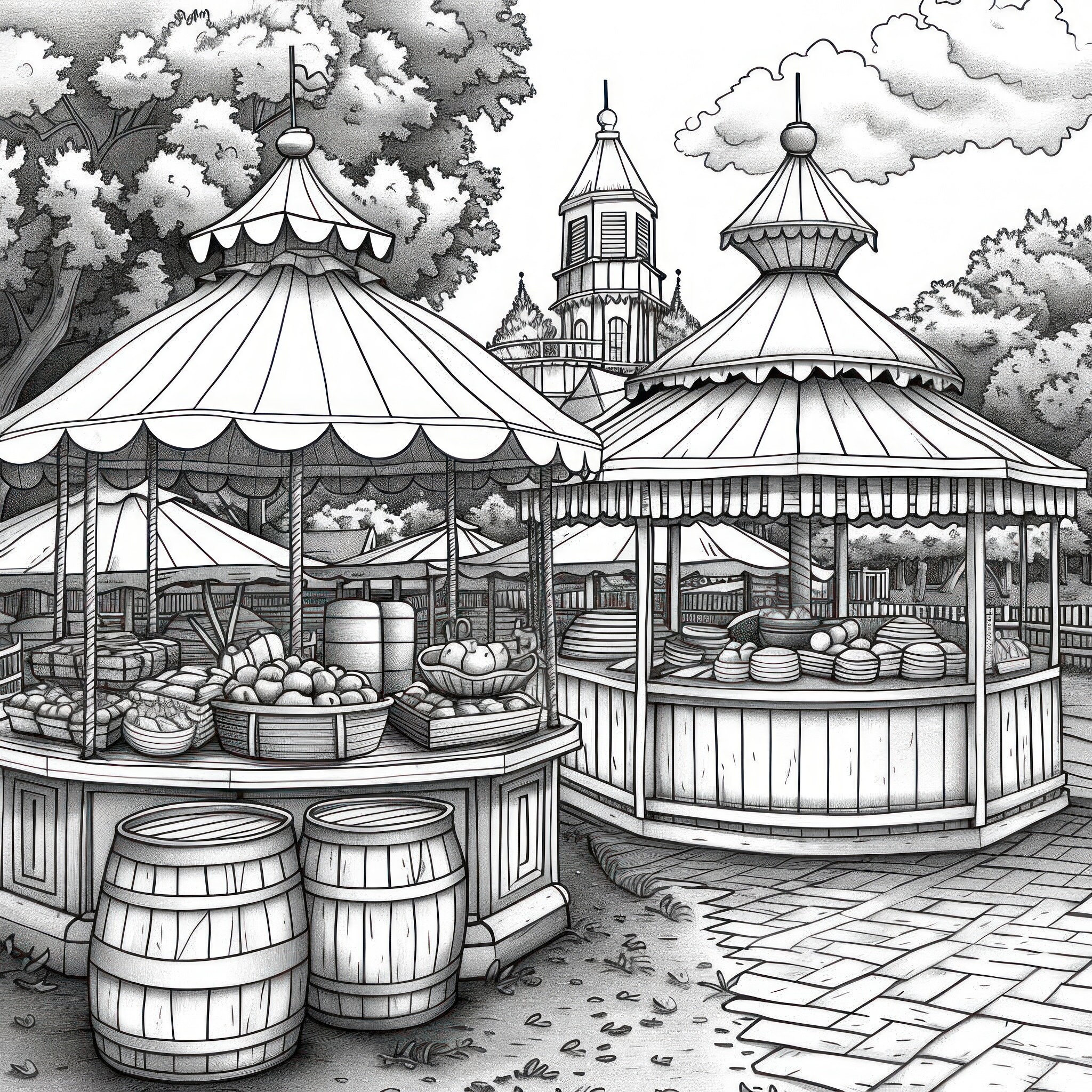 Springfest Coloring 100 Spring Coloring Festivals Pages Book Digital PDF Coloring Pages for ...