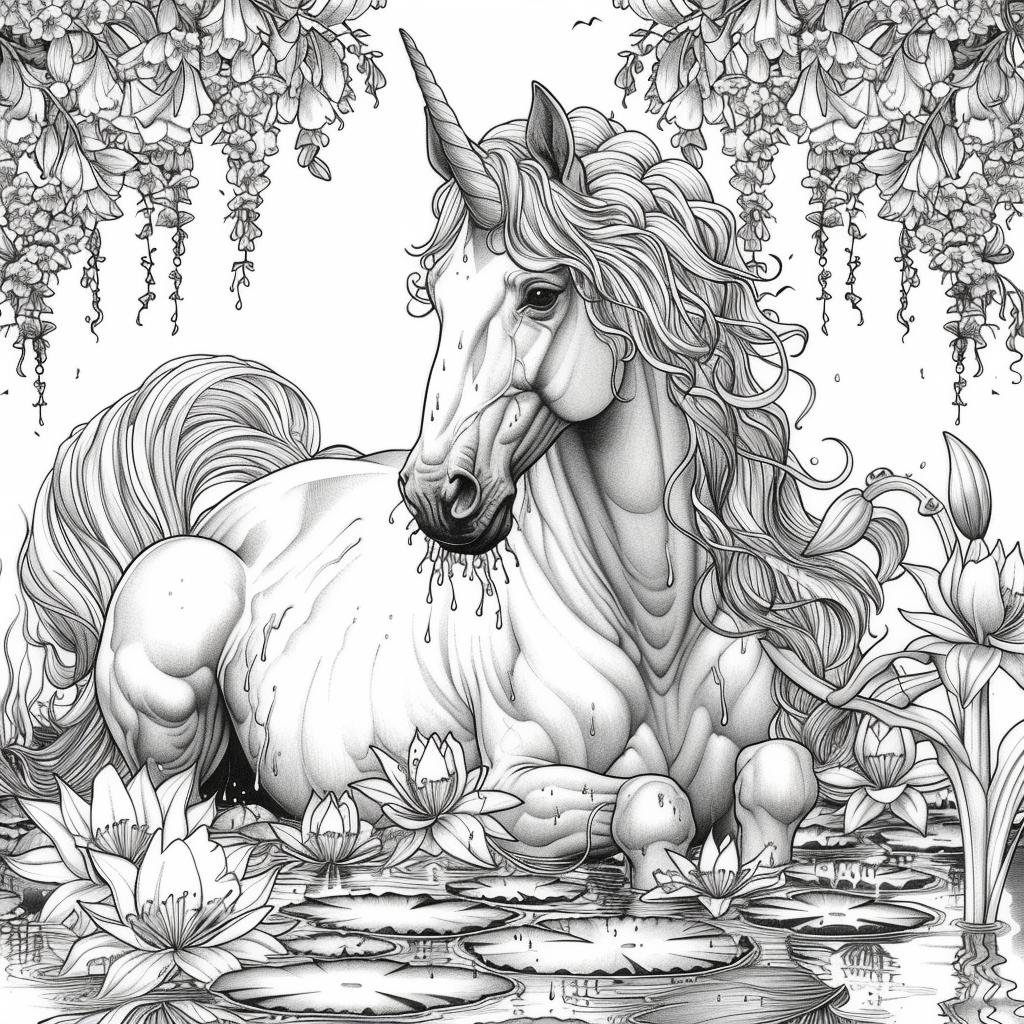 Little Berry Unicorn Mandala Art Colouring Kit With 24 Big Sheets  And 12 Sketch Pens For Girls & Boys Multicolour |Little Berry