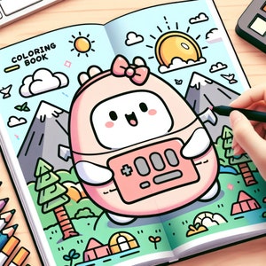 100 Squishmallow Adventure Pages Digital Coloring Book PDF for Kids and Adults Fun Activity Gift Idea, printable coloring PDF Squishmallow