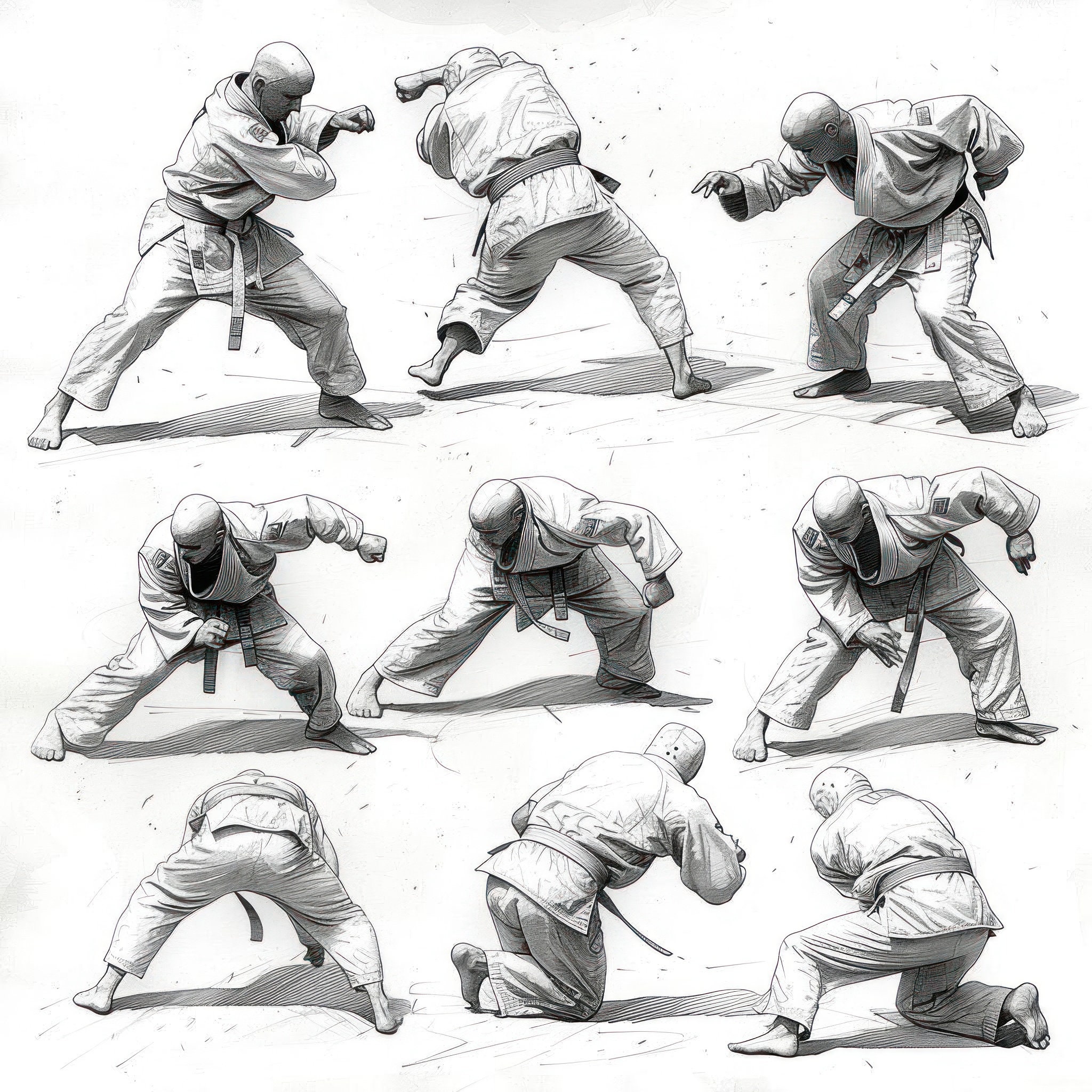 100 Pages Judo Coloring Book PDF for Kids and Adults, Digital Download ...