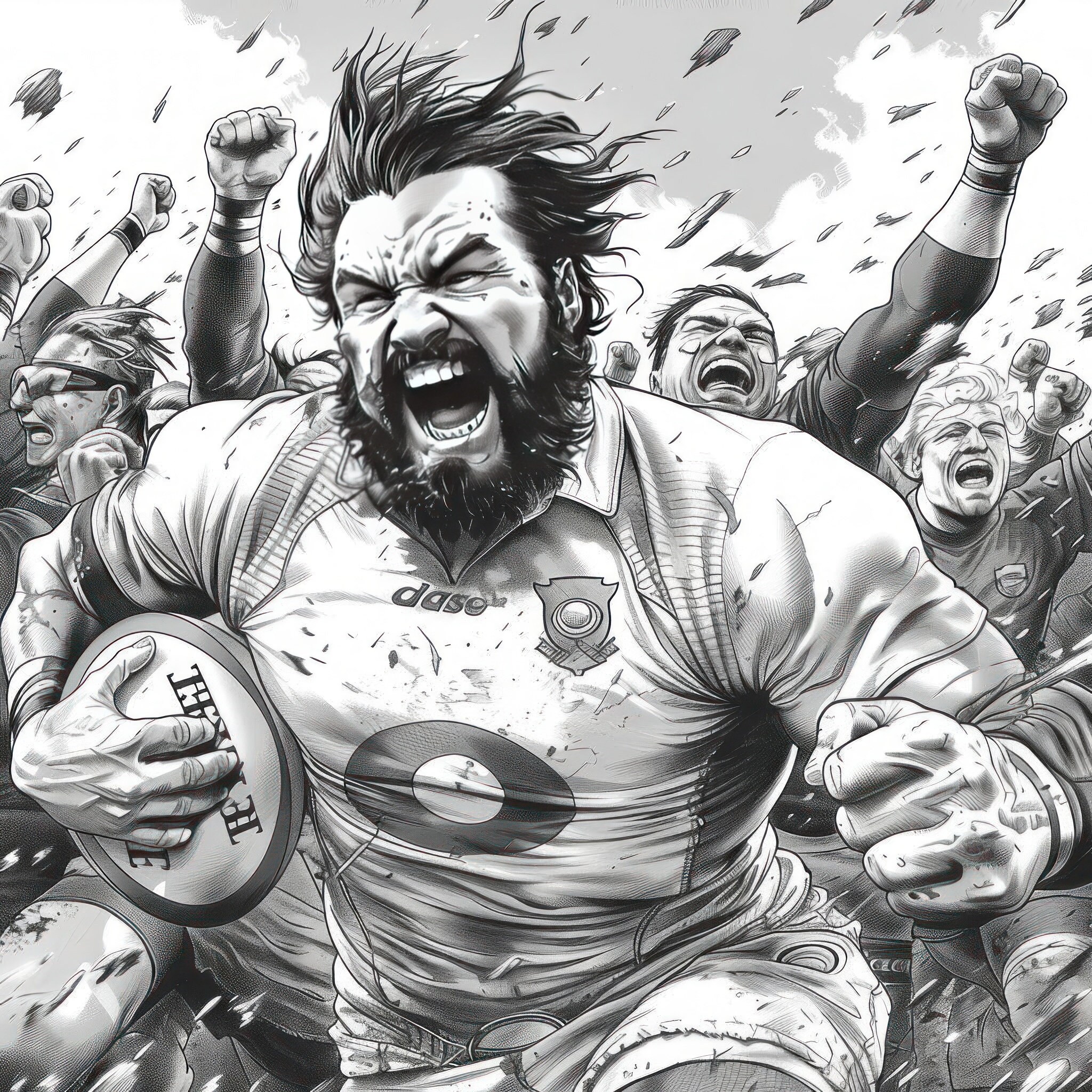 Super Rugby Coloring In 100 Rugby Coloring Pages Book PDF for Kids and Adults Fun Activity Gift ...