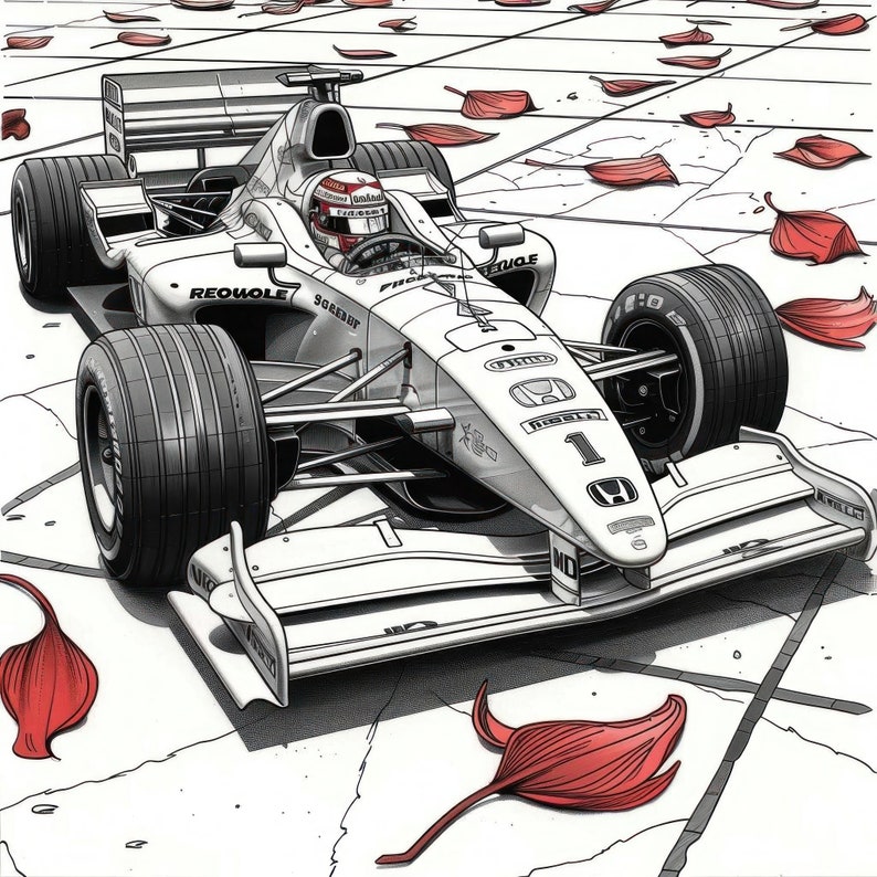 Formula 1 Coloring Innovations Unveiled: Explore Technological in 100 ...