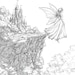 100 Magical Forest Fairies Pages Digital Coloring Book PDF for Kids and ...