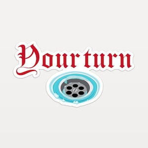 Pegatina de parodia de la película Saltburn; Escena de la bañera; Barry Keoghan; Jacob Elordi; Calcomanía de vinilo para libros, dispositivos y más; El mejor regalo para fanáticos de las películas