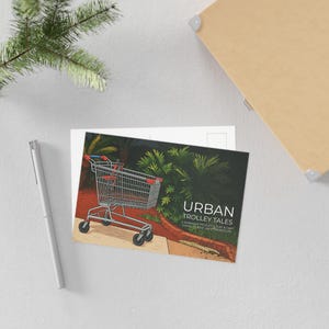 Carte postale drôle de chariot, carte de chariot, cadeau drôle pour un ami, carte de voeux hilarante pour un ami, carte postale d'humour de petit garçon