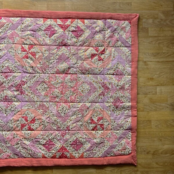 Rosa Krabbeldecke Patchwork