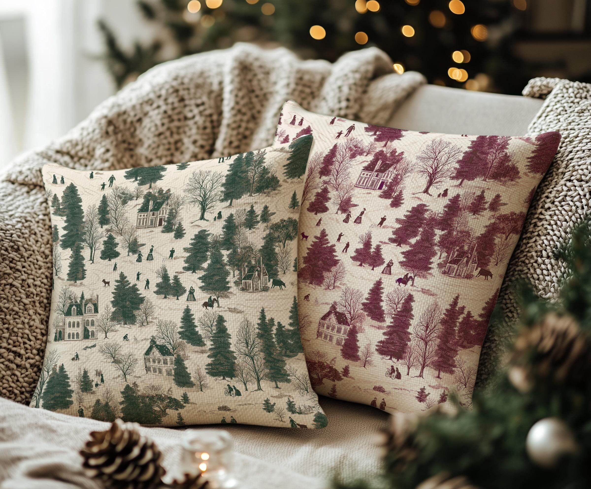 Pottery Barn Christmas Pillows Etsy UK