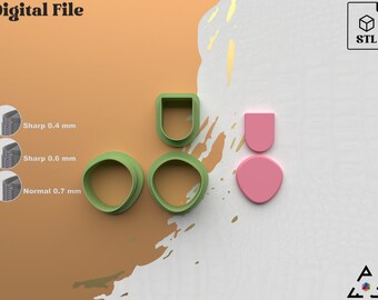 Taglierina per argilla polimerica organica: file .STL per stampante 3D