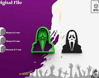 Taglierina per argilla polimerica Ghost Scream: file .STL per stampante 3D (download digitale)
