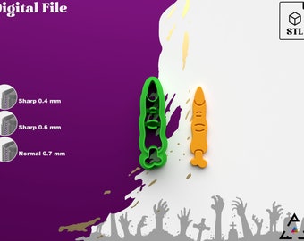 Taglierina per argilla polimerica Finger Witch: file .STL per stampa 3D di Halloween
