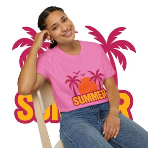 Sunset Summer Vibes T-Shirt, Beachwear, Vacation Outfit, Gift for Him/Her, Summer Party Essential, Casual Wear