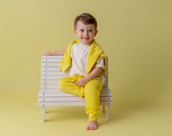 Oversize sweat set “Lemon” | Jogging suit for children | Two-piece suit for babies | Sweatshirt | Sweatpants | Baby & Children's Clothing | MINNIQ®