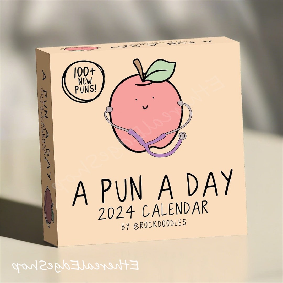 Rockdoodles 2024 Punny Daily Desk Calendar Funny Calendar Etsy