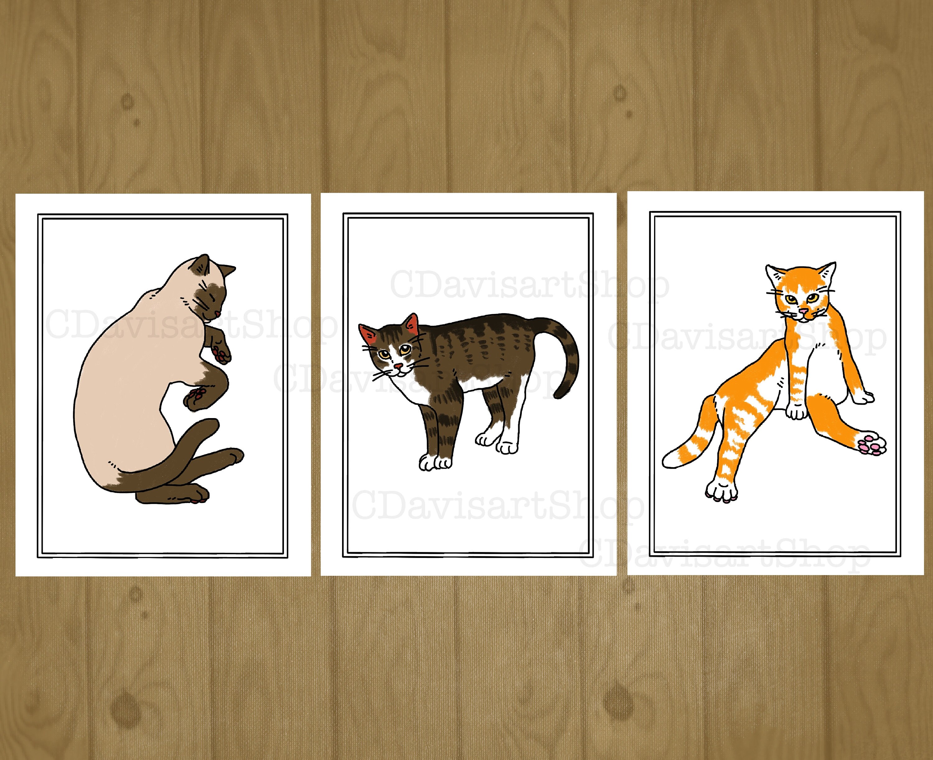Cat Coloring Book Sheets 5 Printable Pages Coloring Pages for Kids and ...