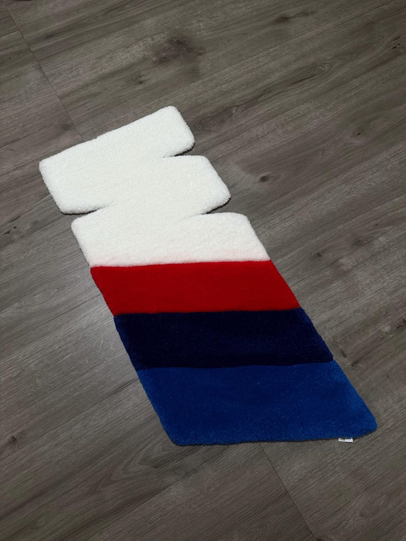 Tufting Rug Bmw BMW M Inspired Tufted Rug β Handmade Motorsport Logo Rug β Car ...