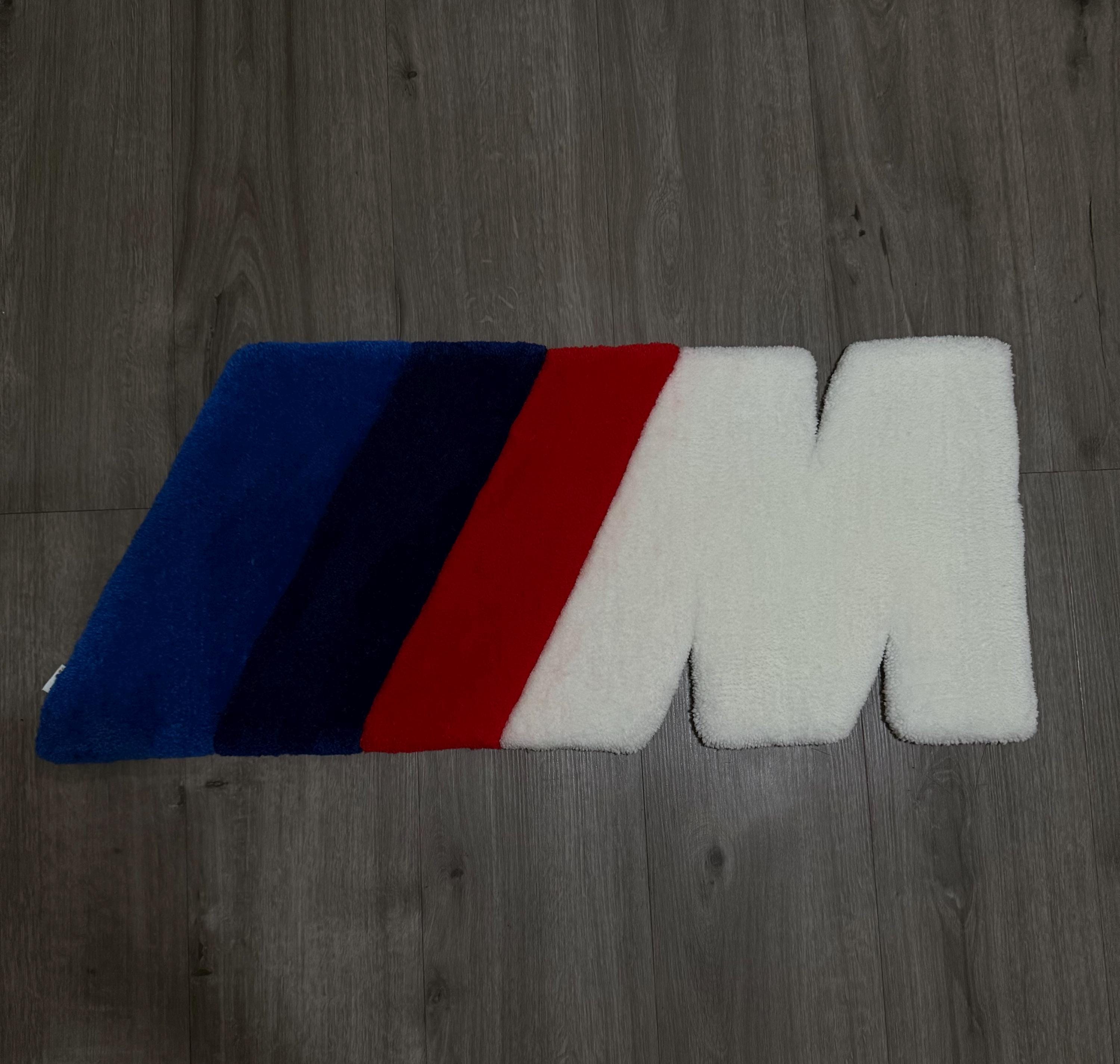 Tufting Rug Bmw BMW M Inspired Tufted Rug β Handmade Motorsport Logo Rug β Car ...
