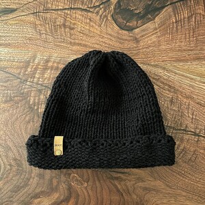 Handmade Crochet Hat Beanie | Winter Hat | Black - Multiple Colors Available | Hoot Handmade Co.