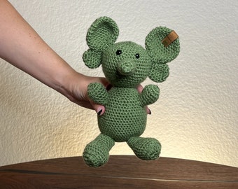 Handmade Crochet Stuffed Animal | Elephant | Cute Soft Toy for Nursery Decor and Playtime