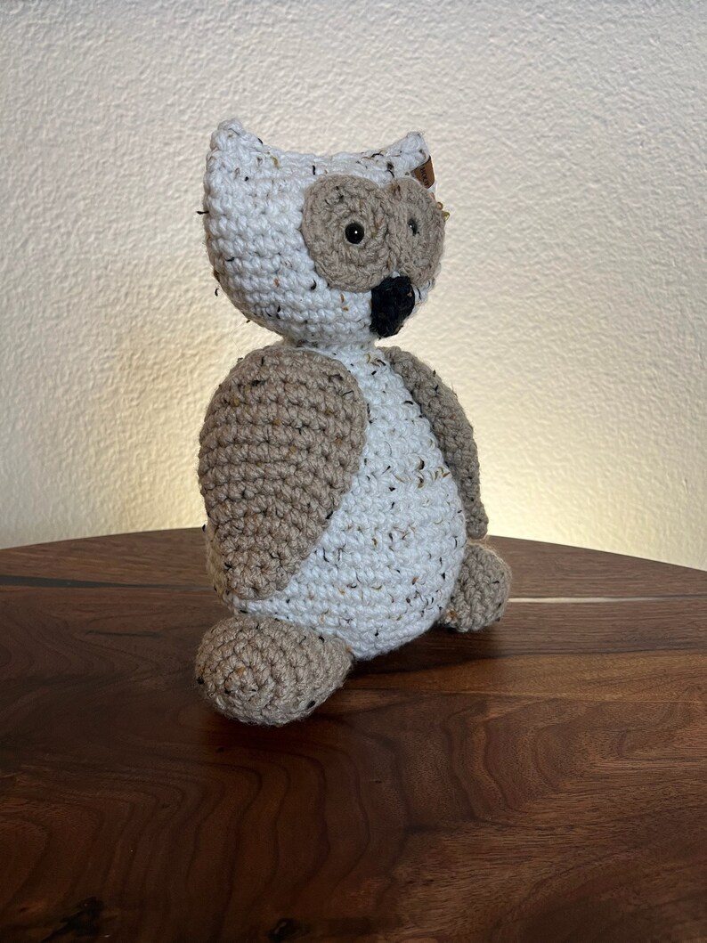 Handmade Crochet Stuffed Animal Owl Owl Stuffed Animal Cute Soft Toy for Nursery Decor and