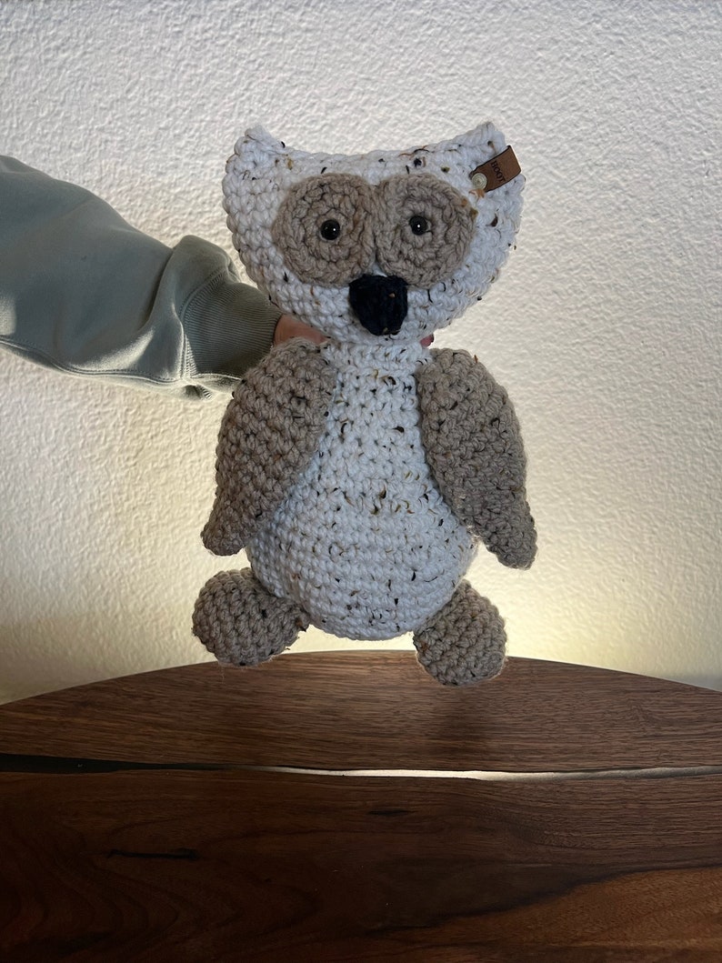 Handmade Crochet Stuffed Animal Owl Owl Stuffed Animal Cute Soft Toy for Nursery Decor and