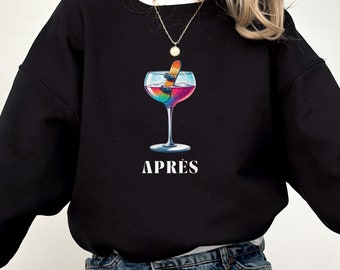 Apres Ski Crewneck Retro Snowboarding Pullover Retro Snowboarding Sweatshirt Gift For Snowboarder Snowboarding Sweater