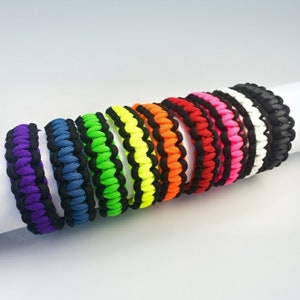 Adjustable Paracord Bracelet | Handmade with USA Made 550 Paracord | 9 Color Options