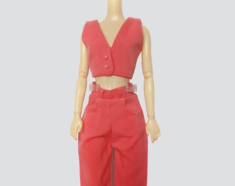 Pink outfit set for 11.5 inches 29 cm regular sized doll