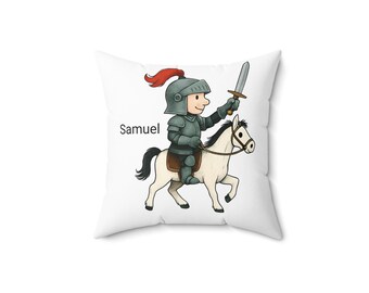 Kids Knight Pillow: Whimsical Children's Room Decor