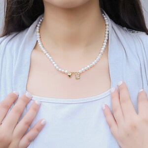 Freshwater Real Baroque Pearl Beads Choker Necklace, Perfect Gift for Her, Baroque Pearl Necklace for Women, Pearl Choker Jewelry Necklace