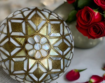 Mother of Pearl Inlaid Handmade Box, Mother of Pearl Gift Box, Mother of Pearl Box, Girlfriend Gift Box Mother's Day