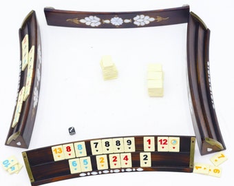 The Elegance of Wood: A Natural Wood Rummikub Play Set for Unforgettable Experiences"  Special Design Mother's Day