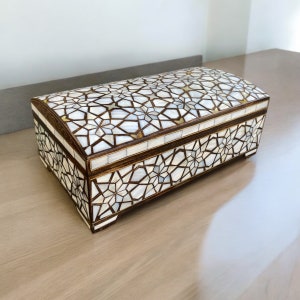 Perlmutt eingelegte handgemachte Box, Perlmutt Geschenkbox, Perlmuttbox, Freundin Geschenkbox Muttertag