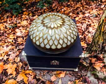 Joyero hecho a mano con incrustaciones de nácar, caja de regalo de madera